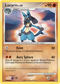 Lucario, Diamond & Pearl #6, Pokémon TCG card