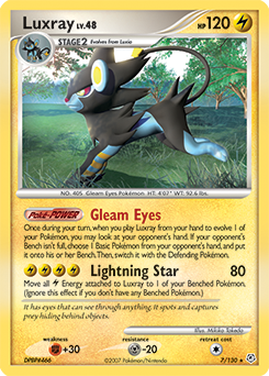 Luxray, Diamond & Pearl #7, Pokémon TCG card