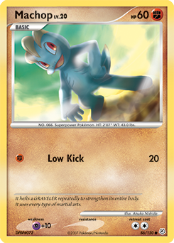 Machop, Diamond & Pearl #86, Pokémon TCG card