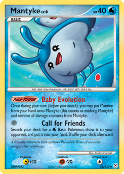 Mantyke, Diamond & Pearl #55, Pokémon TCG card