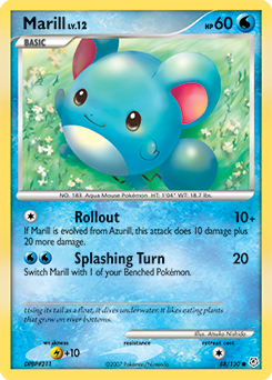 Marill, Diamond & Pearl #88, Pokémon TCG card