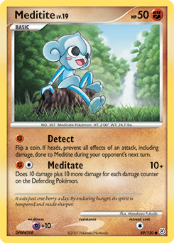 Meditite, Diamond & Pearl #89, Pokémon TCG card