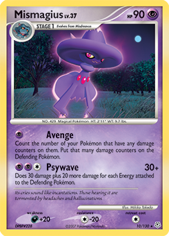 Mismagius, Diamond & Pearl #10, Pokémon TCG card