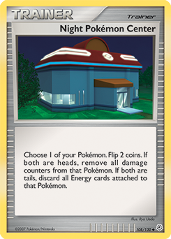 Night Pokémon Center, Diamond & Pearl #108, Pokémon TCG card