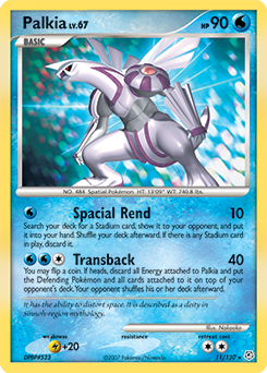 Palkia, Diamond & Pearl #11, Pokémon TCG card