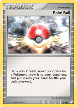 Poké Ball, Diamond & Pearl #110, Pokémon TCG card