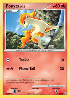 Ponyta, Diamond & Pearl #94, Pokémon TCG card