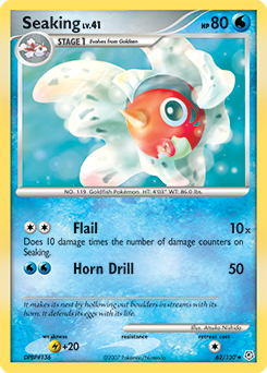 Seaking, Diamond & Pearl #62, Pokémon TCG card