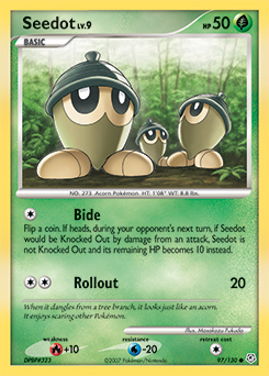 Seedot, Diamond & Pearl #97, Pokémon TCG card
