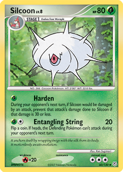 Silcoon, Diamond & Pearl #63, Pokémon TCG card