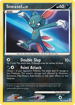 Sneasel, Diamond & Pearl #100, Pokémon TCG card