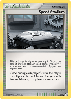 Speed Stadium, Diamond & Pearl #114, Pokémon TCG card