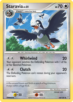 Staravia, Diamond & Pearl #64, Pokémon TCG card