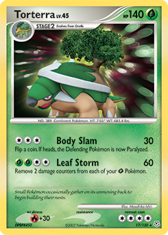 Torterra, Diamond & Pearl #17, Pokémon TCG card