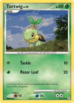 Turtwig, Diamond & Pearl #103, Pokémon TCG card