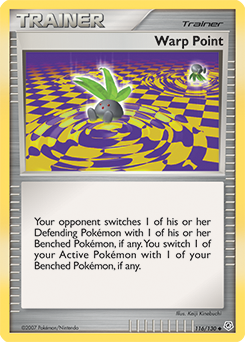 Warp Point, Diamond & Pearl #116, Pokémon TCG card