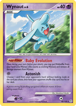 Wynaut, Diamond & Pearl #42, Pokémon TCG card