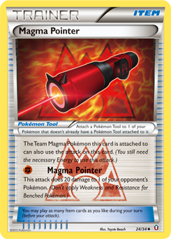 Magma Pointer, Double Crisis #24, Pokémon TCG card
