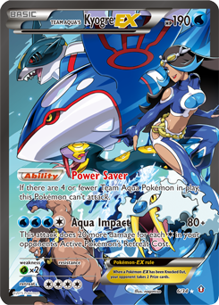 Team Aqua's Kyogre-EX, Double Crisis #6, Pokémon TCG card