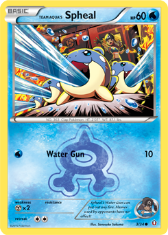 Team Aqua's Spheal, Double Crisis #3, Pokémon TCG card