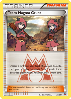 Team Magma Grunt, Double Crisis #30, Pokémon TCG card