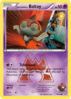 Team Magma's Baltoy, Double Crisis #10, Pokémon TCG card