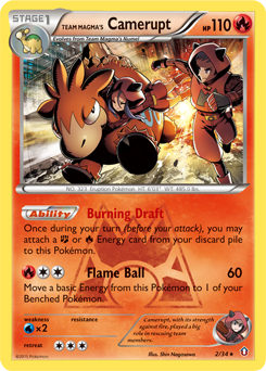 Team Magma's Camerupt, Double Crisis #2, Pokémon TCG card