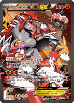 Team Magma's Groudon-EX, Double Crisis #15, Pokémon TCG card