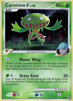 Carnivine G, DP Black Star Promos #DP42, Pokémon TCG card