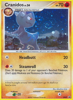 Cranidos, DP Black Star Promos #DP07, Pokémon TCG card