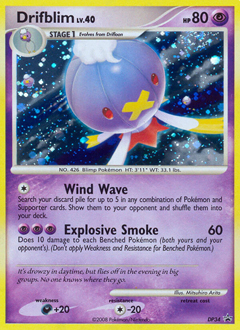 Drifblim, DP Black Star Promos #DP34, Pokémon TCG card