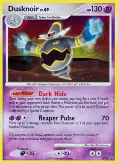 Dusknoir, DP Black Star Promos #DP33, Pokémon TCG card