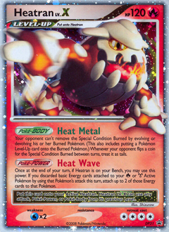 Heatran LV.X, DP Black Star Promos #DP31, Pokémon TCG card