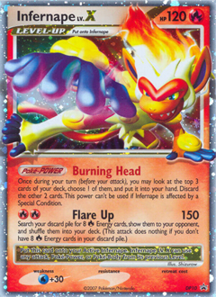 Infernape LV.X, DP Black Star Promos #DP10, Pokémon TCG card