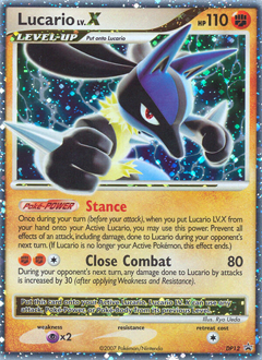 Lucario LV.X, DP Black Star Promos #DP12, Pokémon TCG card