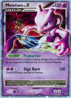 Mewtwo LV.X, DP Black Star Promos #DP28, Pokémon TCG card