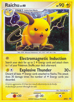 Raichu, DP Black Star Promos #DP21, Pokémon TCG card