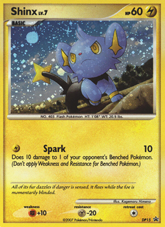 Shinx, DP Black Star Promos #DP15, Pokémon TCG card