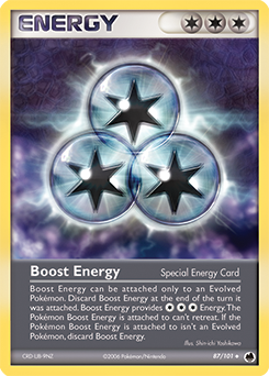 Boost Energy, Dragon Frontiers #87, Pokémon TCG card