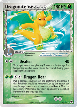 Dragonite ex δ, Dragon Frontiers #91, Pokémon TCG card
