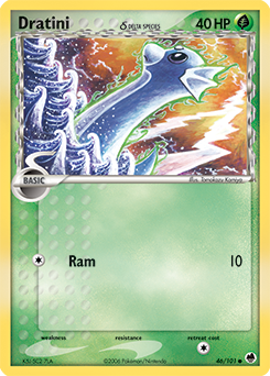 Dratini δ, Dragon Frontiers #46, Pokémon TCG card