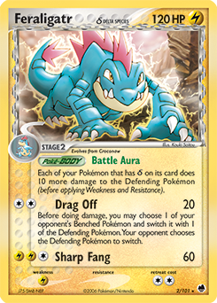 Feraligatr δ, Dragon Frontiers #2, Pokémon TCG card