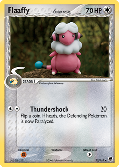 Flaaffy δ, Dragon Frontiers #30, Pokémon TCG card