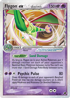Flygon ex δ, Dragon Frontiers #92, Pokémon TCG card