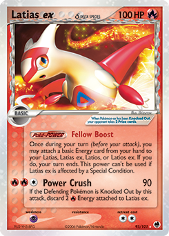 Latias ex δ, Dragon Frontiers #95, Pokémon TCG card