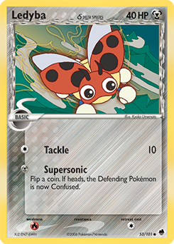 Ledyba δ, Dragon Frontiers #53, Pokémon TCG card