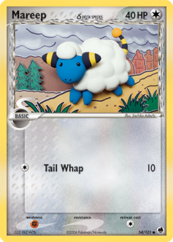 Mareep δ, Dragon Frontiers #54, Pokémon TCG card