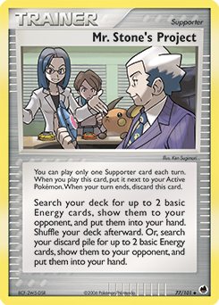 Mr. Stone's Project, Dragon Frontiers #77, Pokémon TCG card