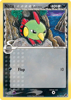 Natu δ, Dragon Frontiers #55, Pokémon TCG card