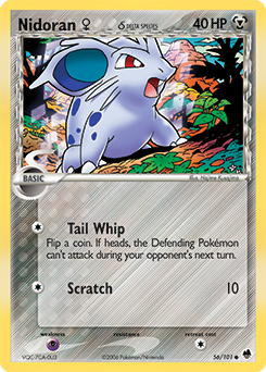 Nidoran ♀ δ, Dragon Frontiers #56, Pokémon TCG card